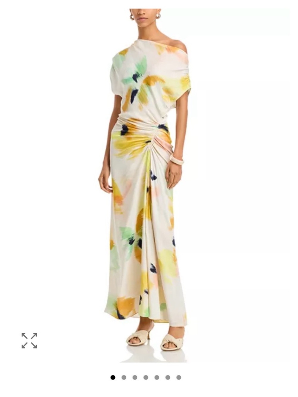 A.L.C Penny Dress Off-Shoulder Floral Twist Maxi Dress - size 2, NWT